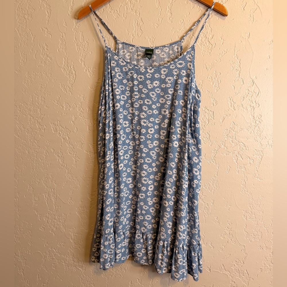 Wild Fable Blue Floral Mini Dress